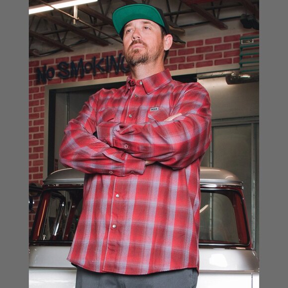 DIXXON FLANNEL x SWITCH SUSPENSION - GAME OVER Flannel Shirt - Men's LARGE - Picture 2 of 12